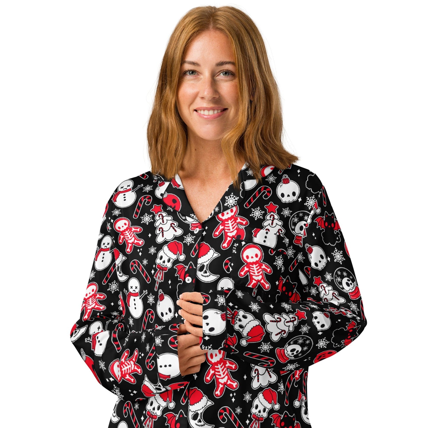 Helliday Cheer Silky Pajama Top