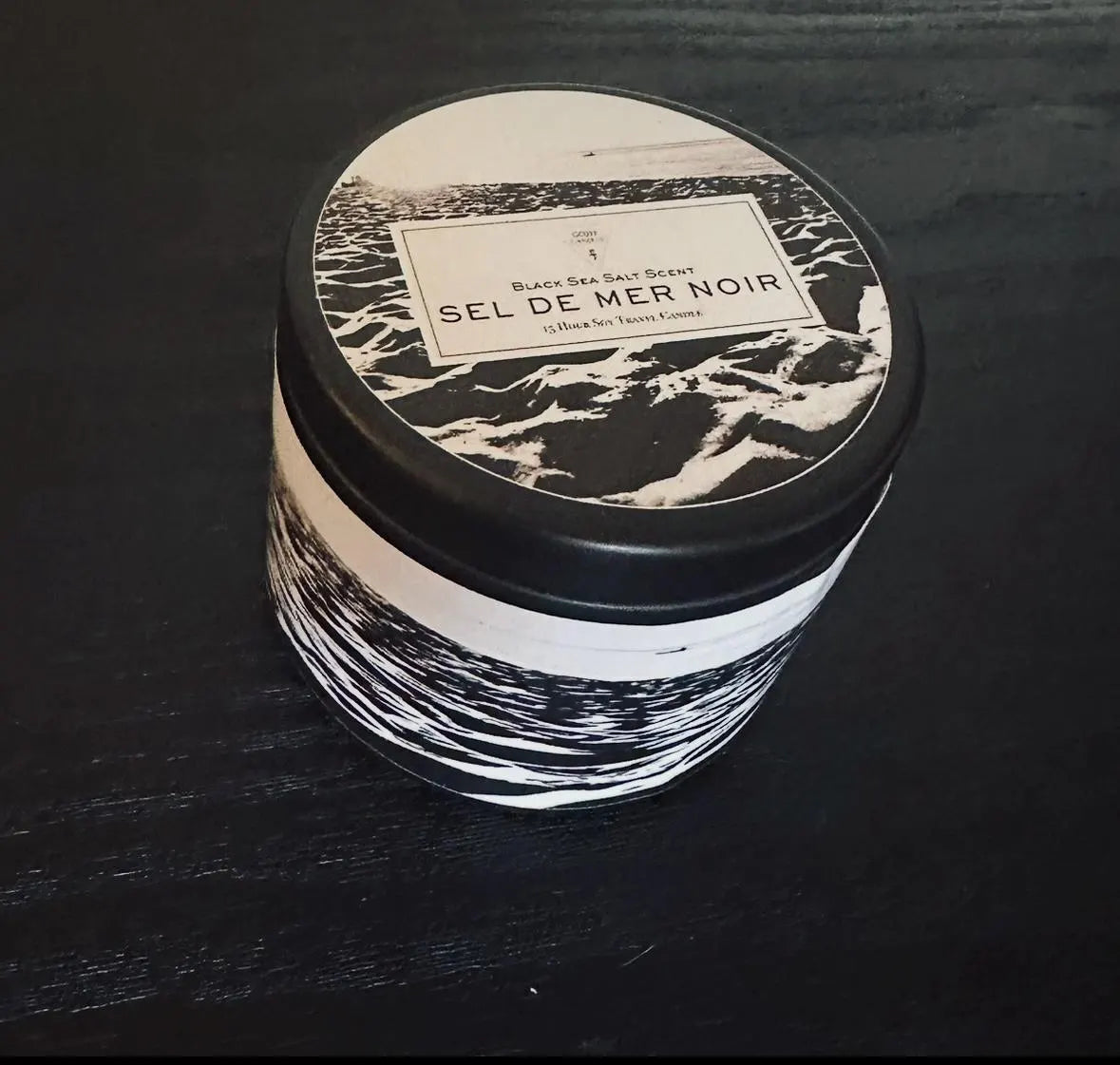 Sel De Mer Noir: Black Sea Salt (4 oz Travel Tin)