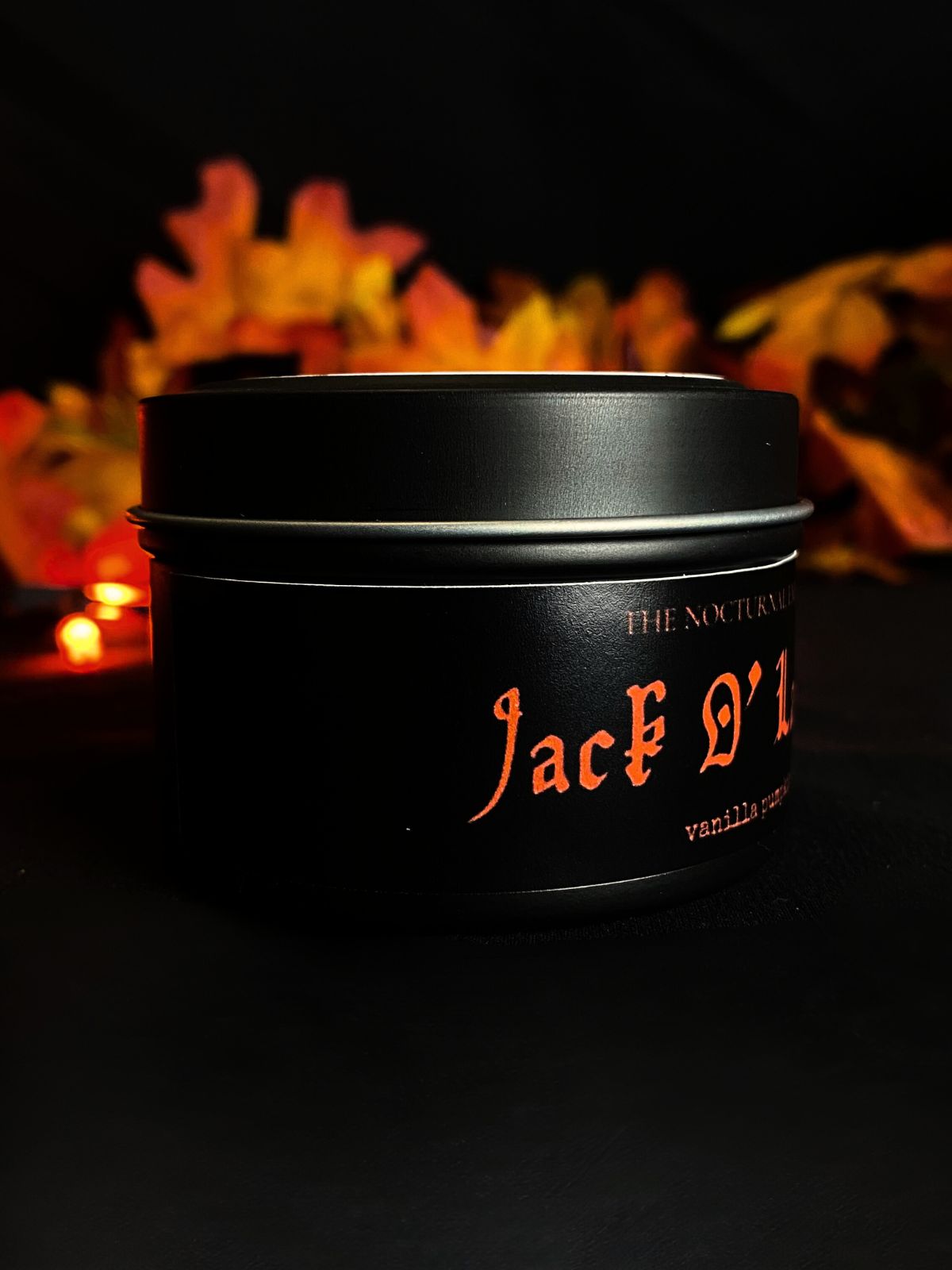 Jack O Lantern Tin Candle