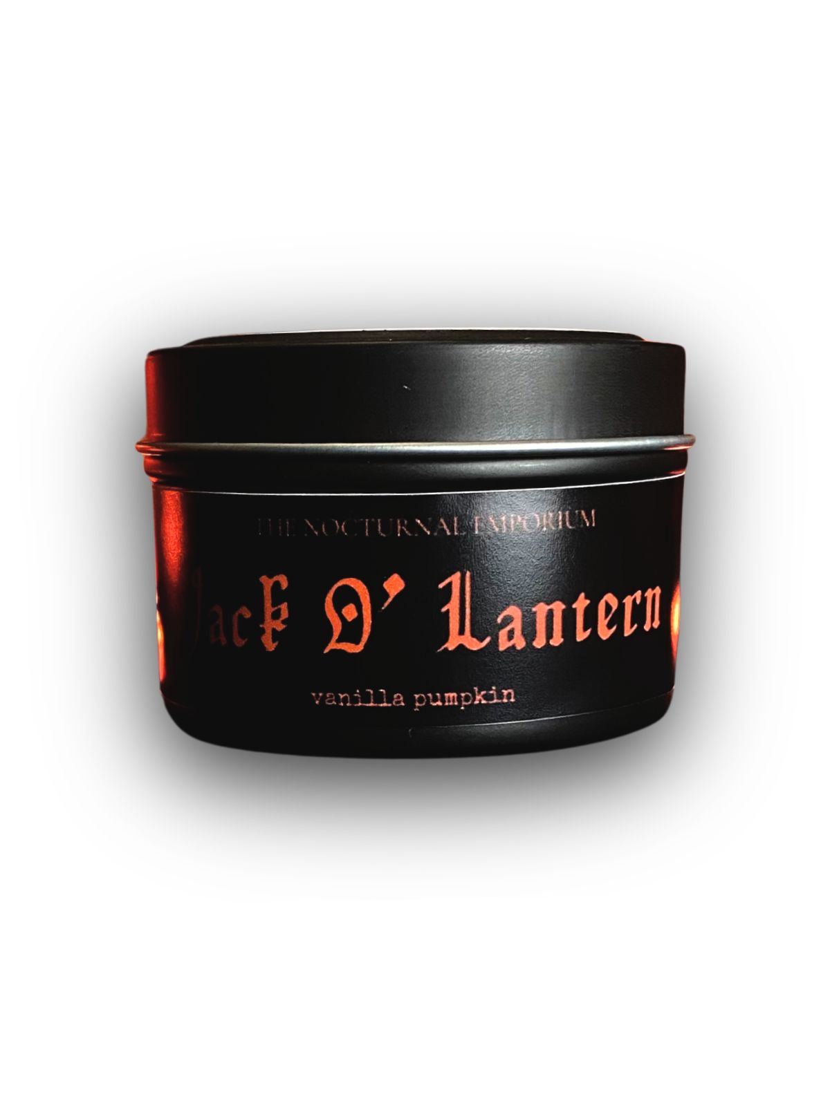 Jack O Lantern Tin Candle