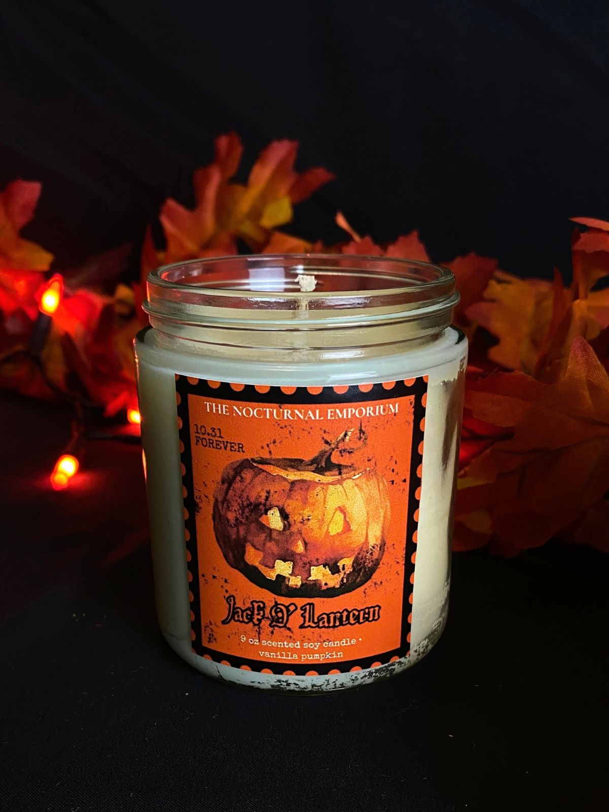 Jack 'O Lantern Jar Candle