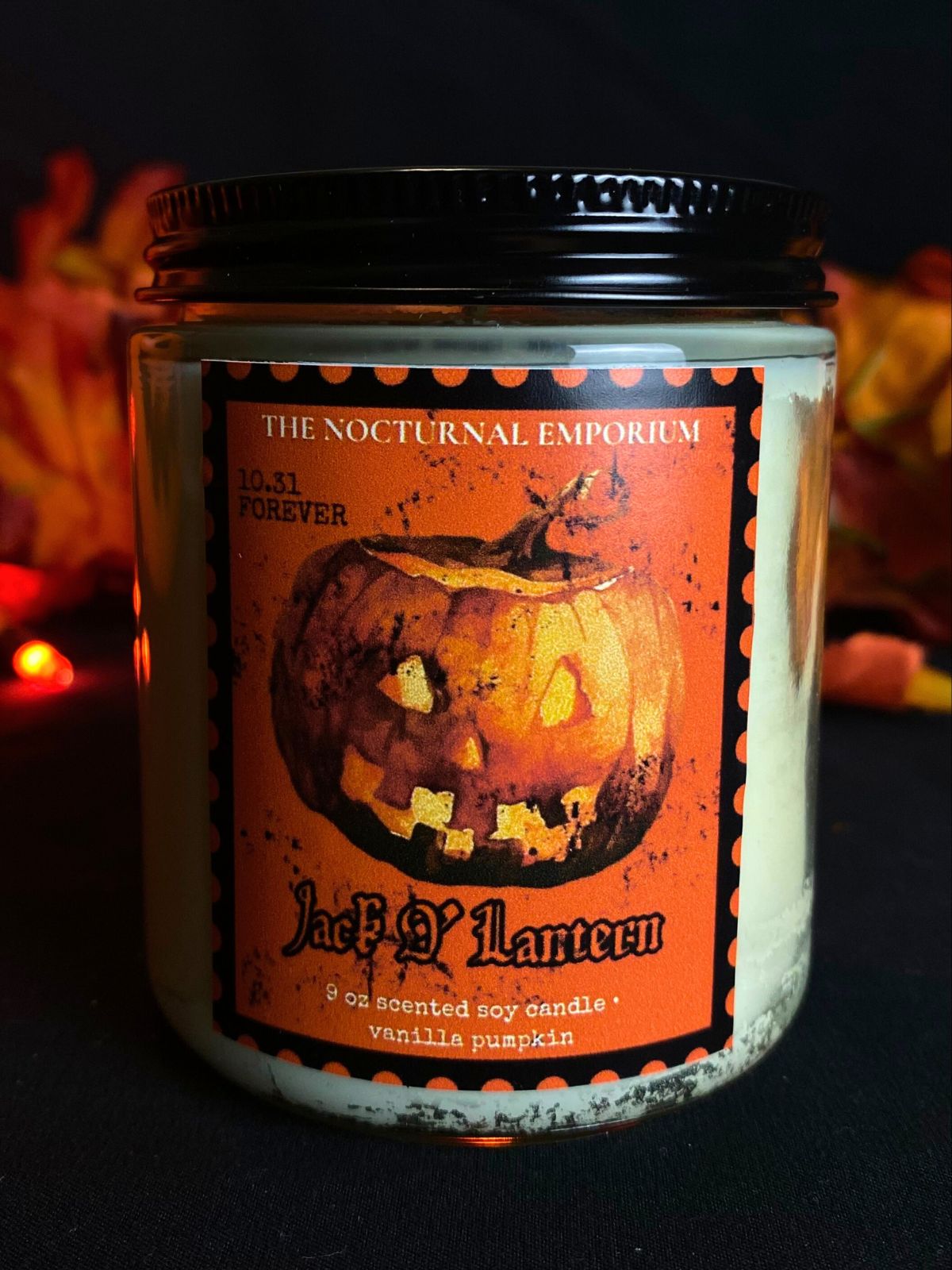 Jack 'O Lantern Jar Candle