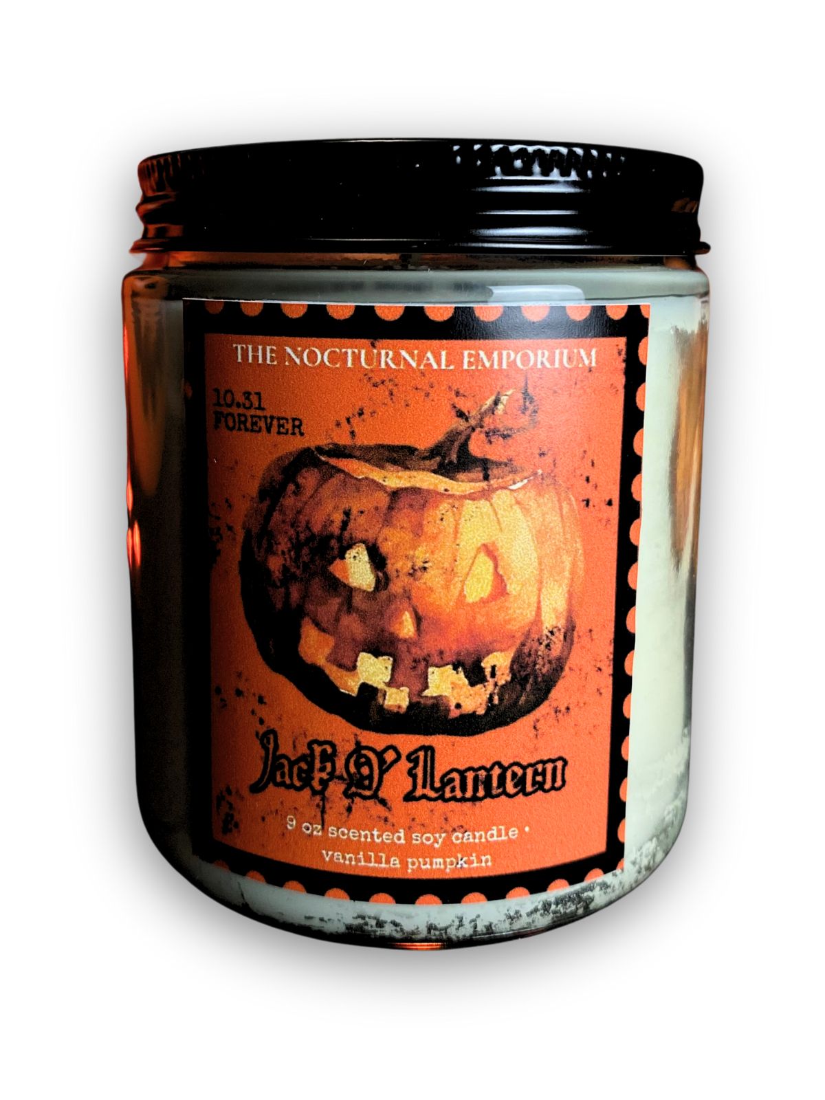 Jack 'O Lantern Jar Candle