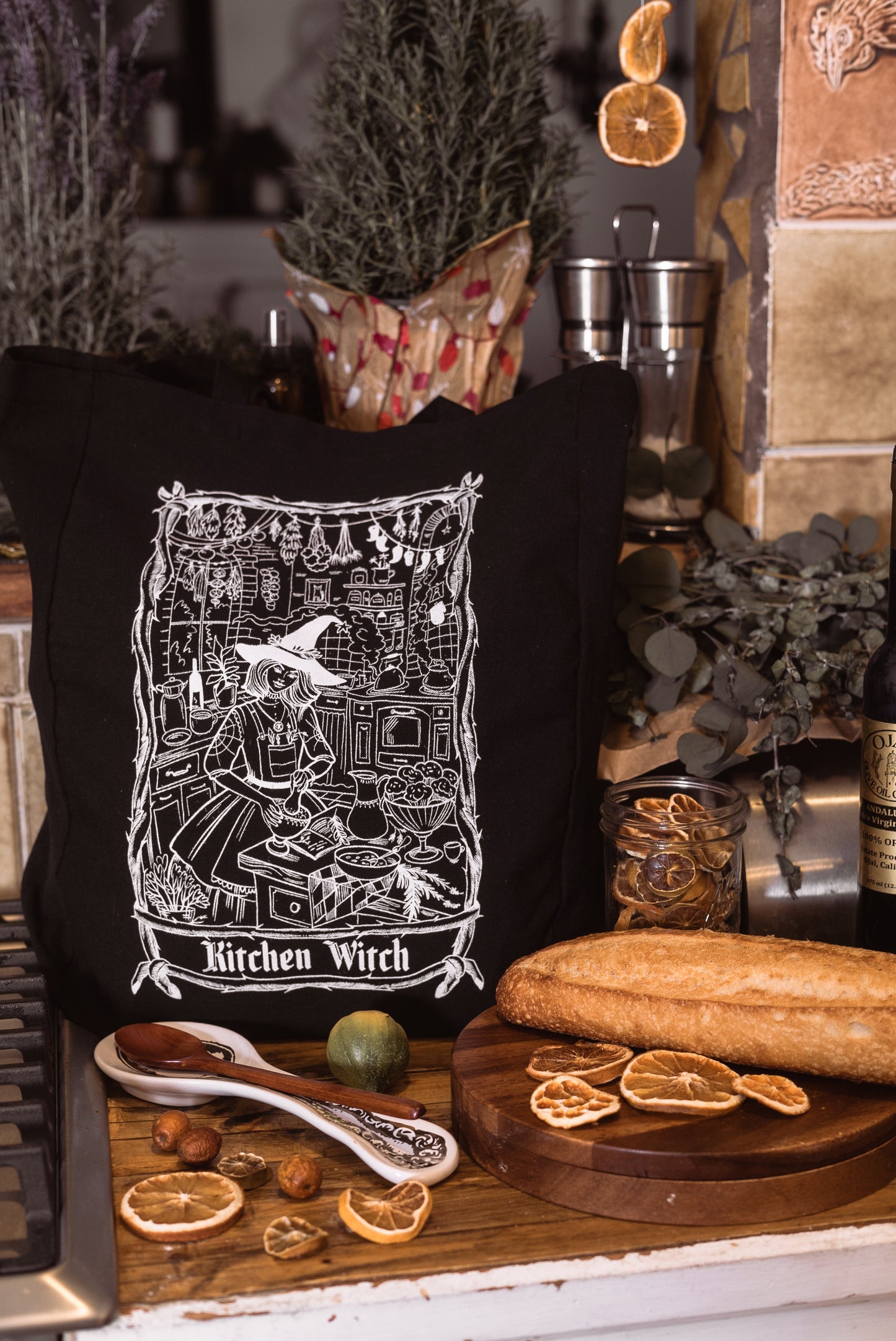 Kitchen Witch Tote Bag