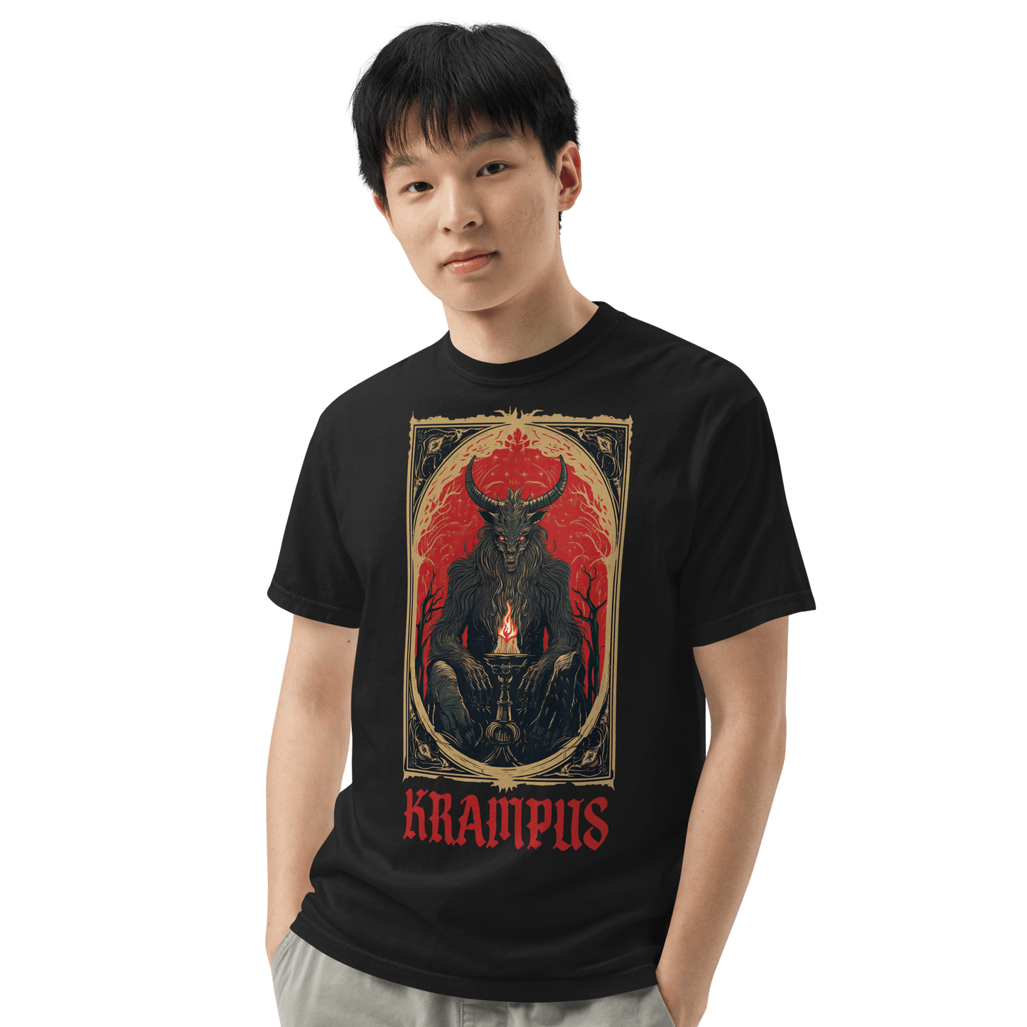 Krampus Tarot Unisex Comfy Tee