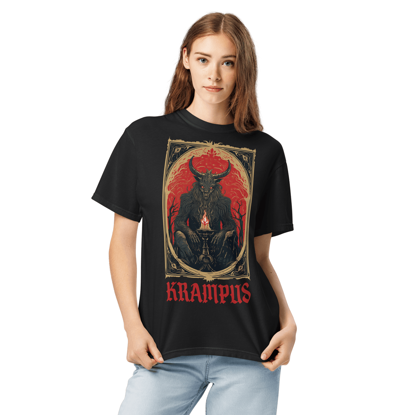 Krampus Tarot Unisex Comfy Tee