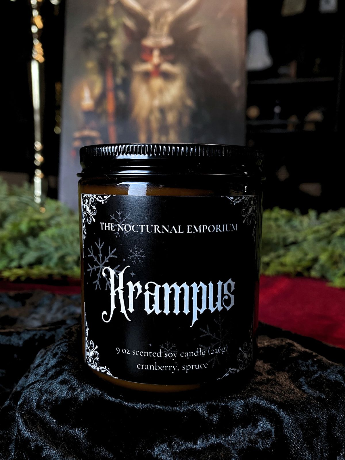Krampus Jar Candle