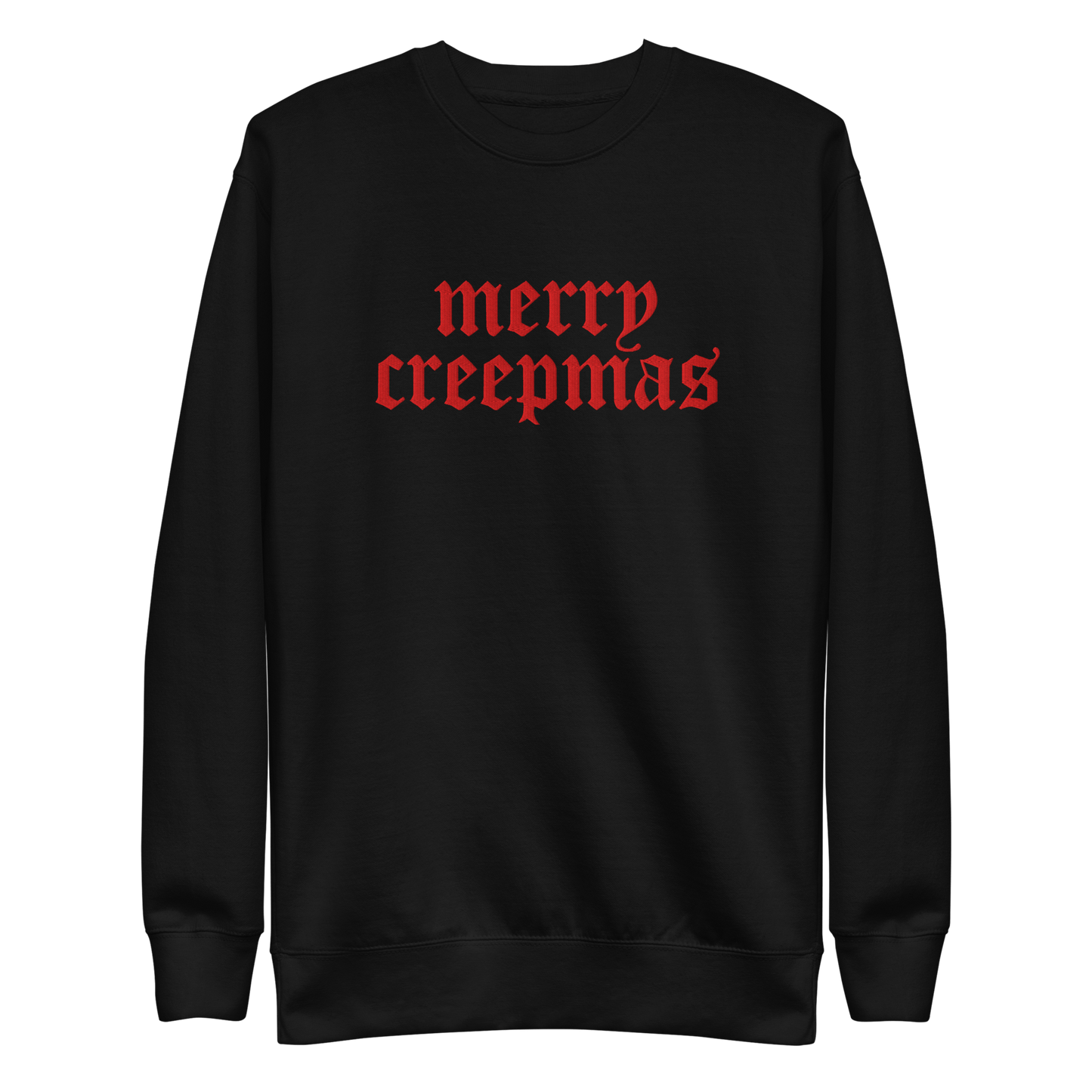 Merry Creepmas Embroidered Unisex Sweatshirt