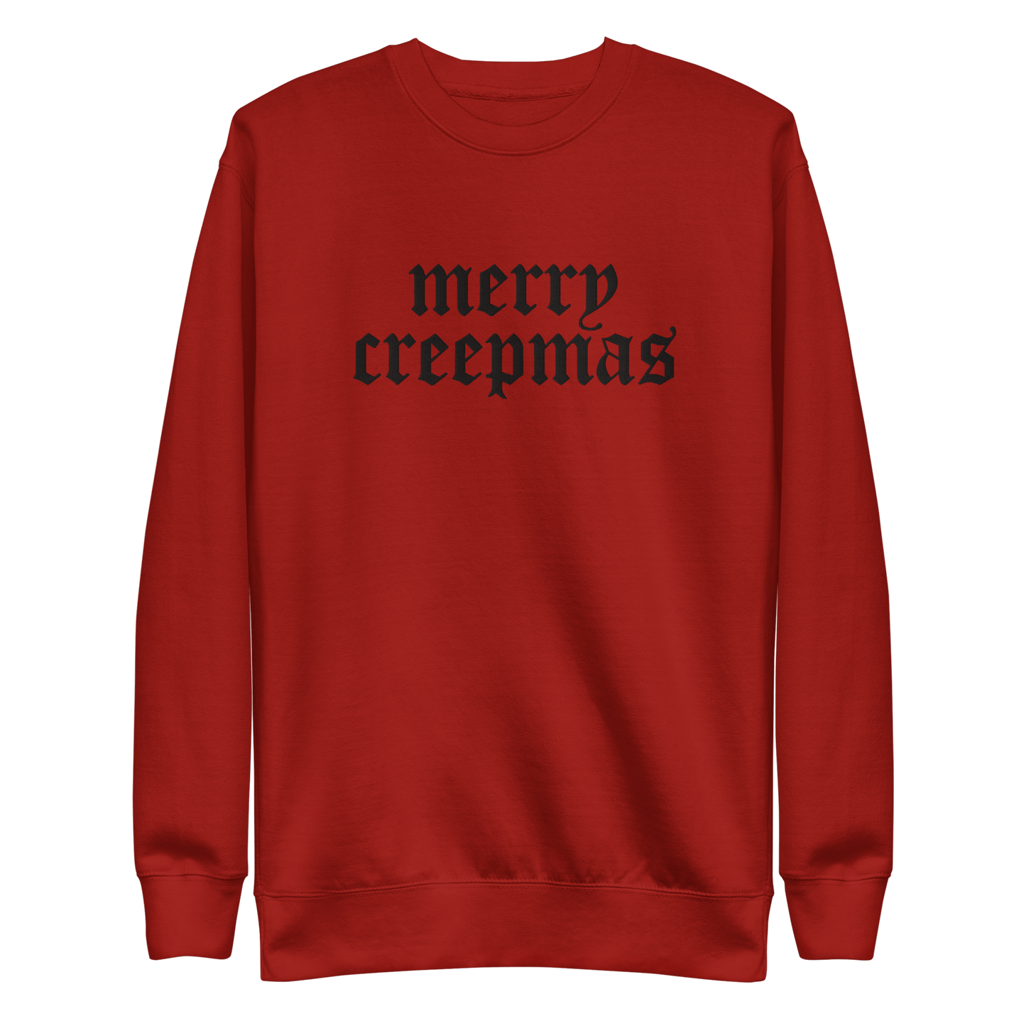 Merry Creepmas Embroidered Unisex Sweatshirt