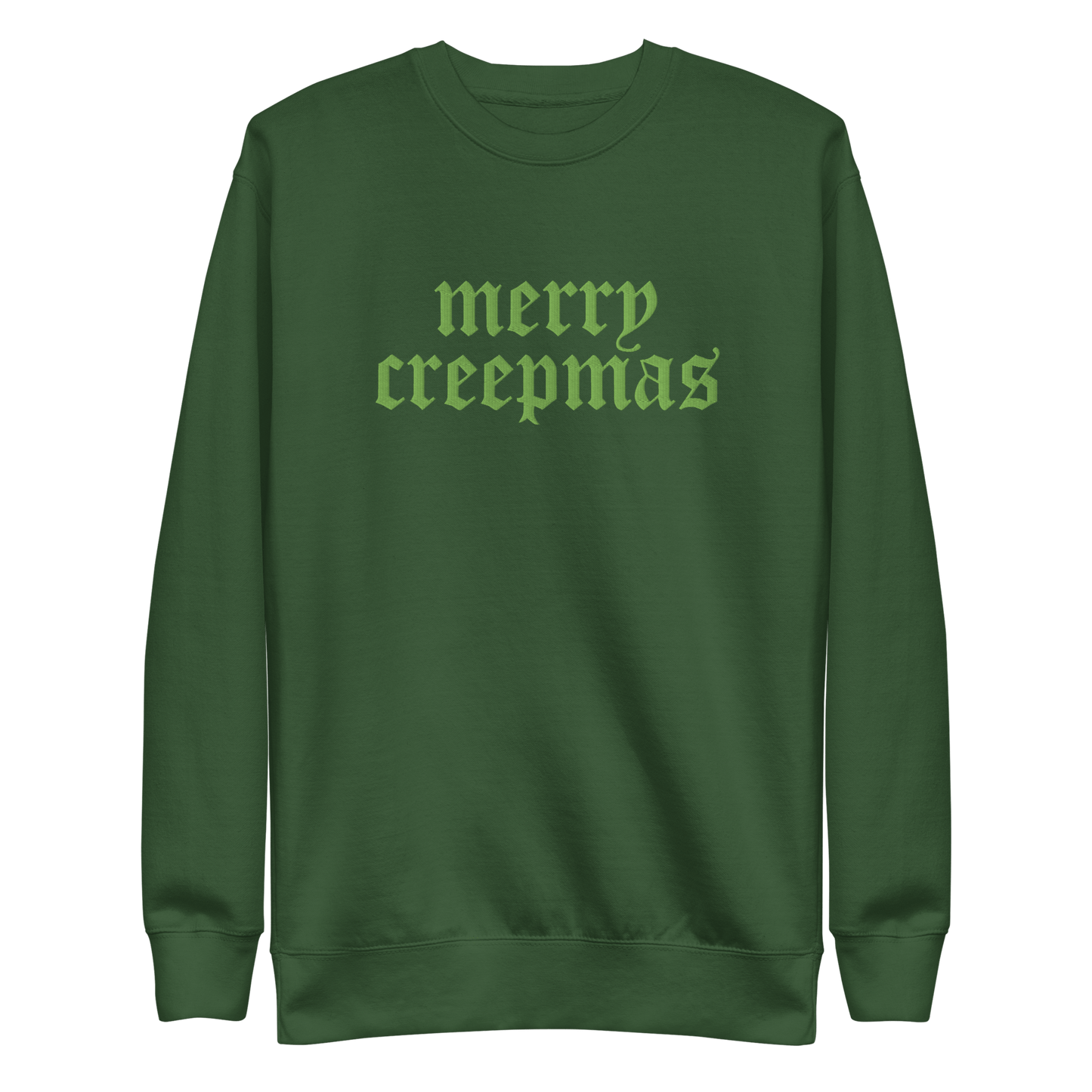 Merry Creepmas Embroidered Unisex Sweatshirt