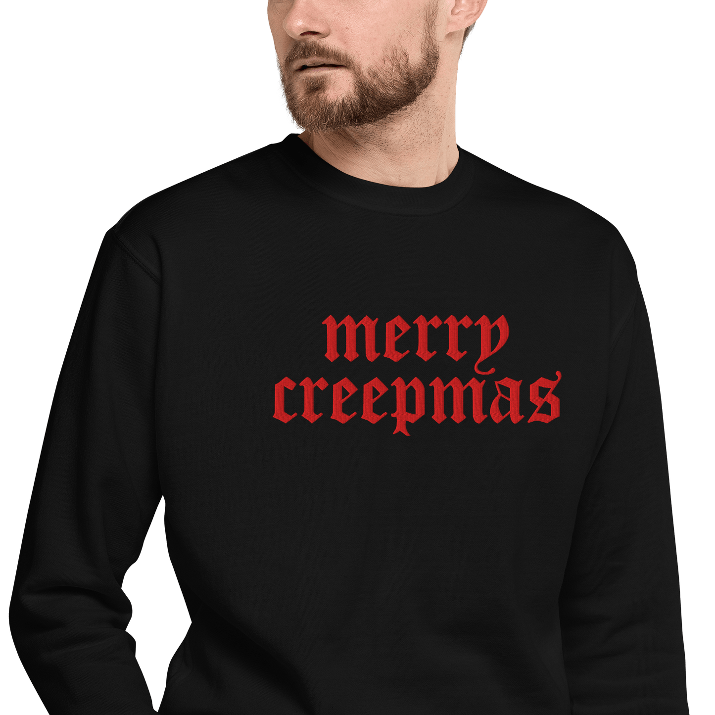 Merry Creepmas Embroidered Unisex Sweatshirt