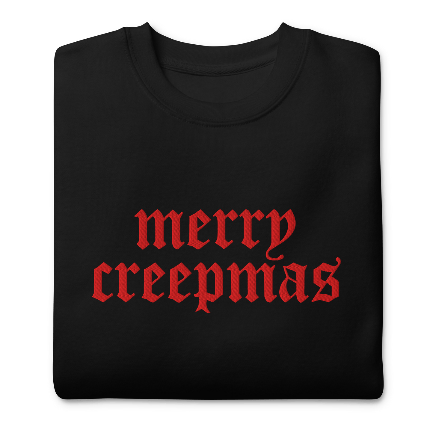 Merry Creepmas Embroidered Unisex Sweatshirt
