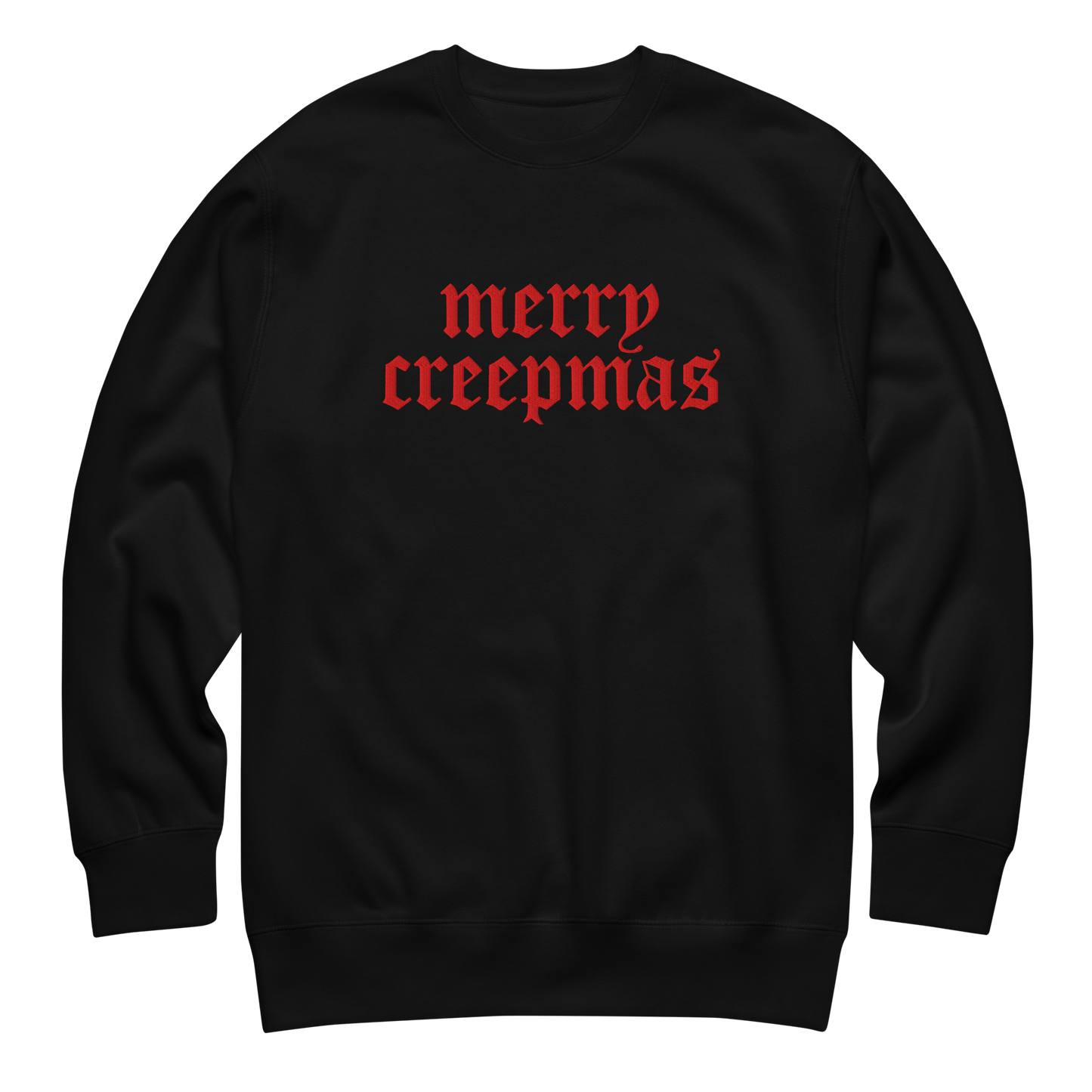 Merry Creepmas Embroidered Unisex Sweatshirt