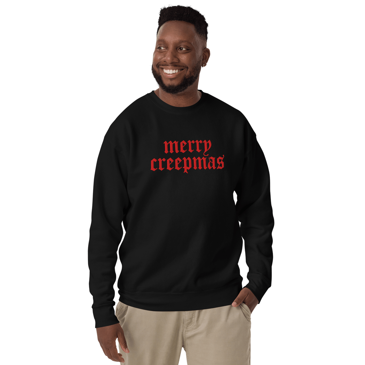 Merry Creepmas Embroidered Unisex Sweatshirt