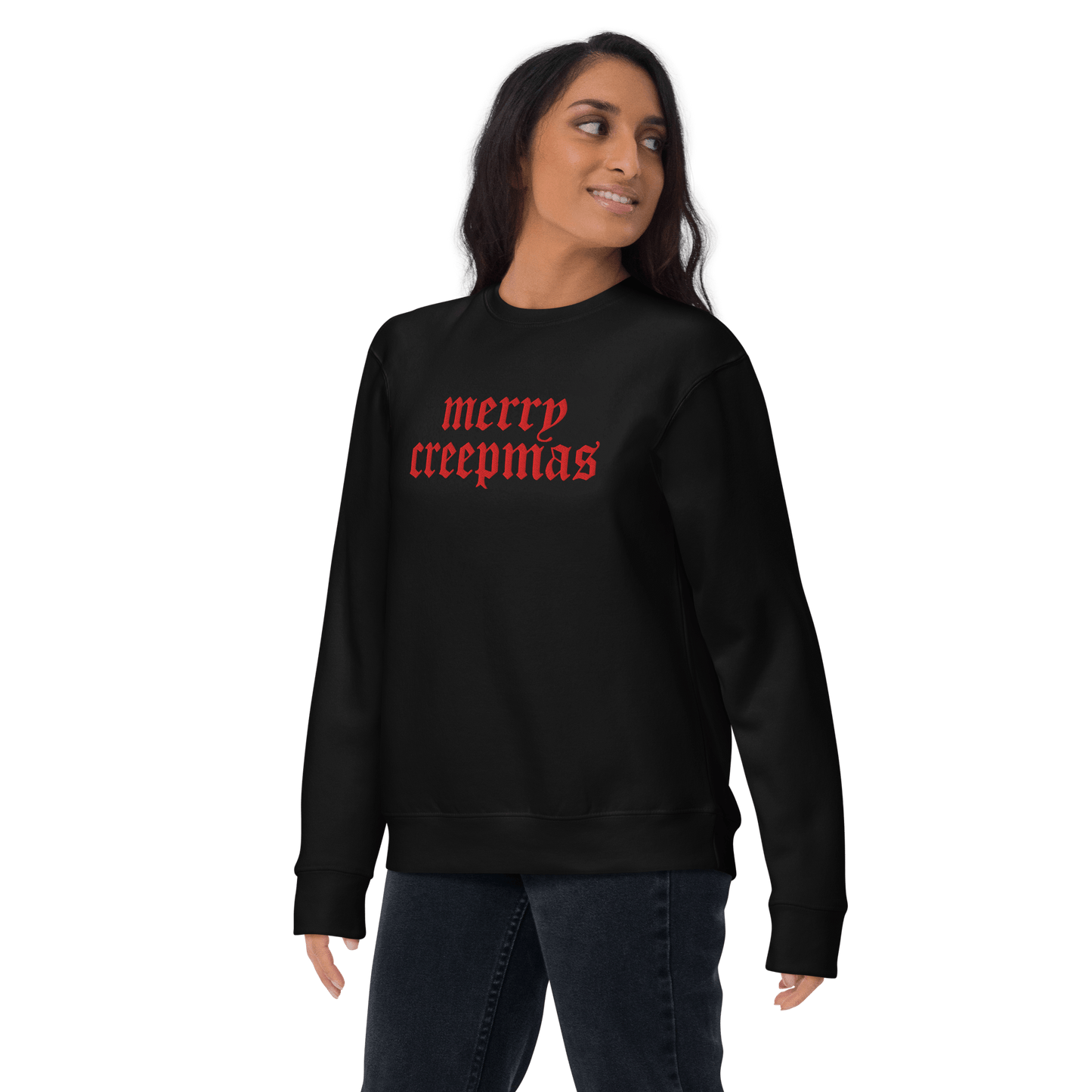 Merry Creepmas Embroidered Unisex Sweatshirt