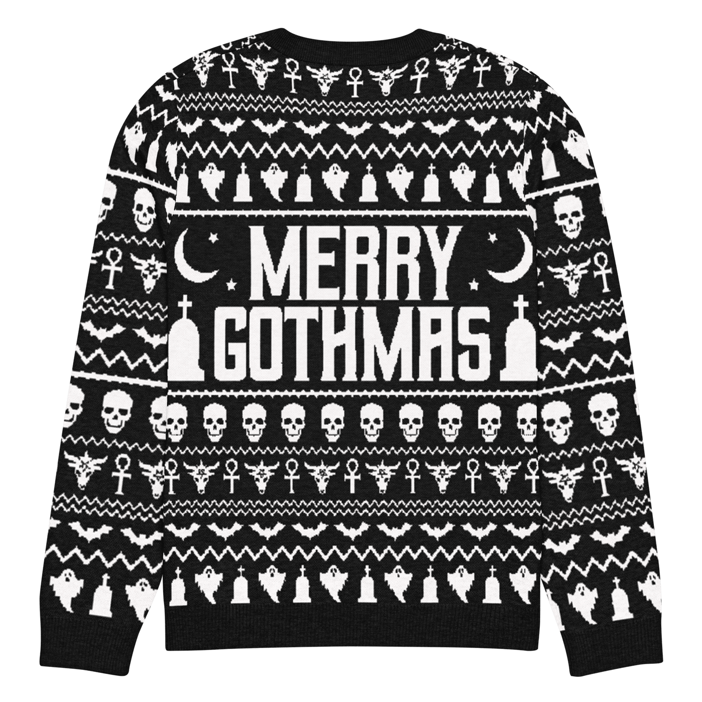 Merry Gothmas Knit Crewneck Sweater