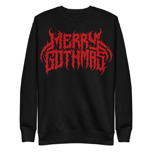 Merry Gothmas Metal Font Unisex Sweatshirt