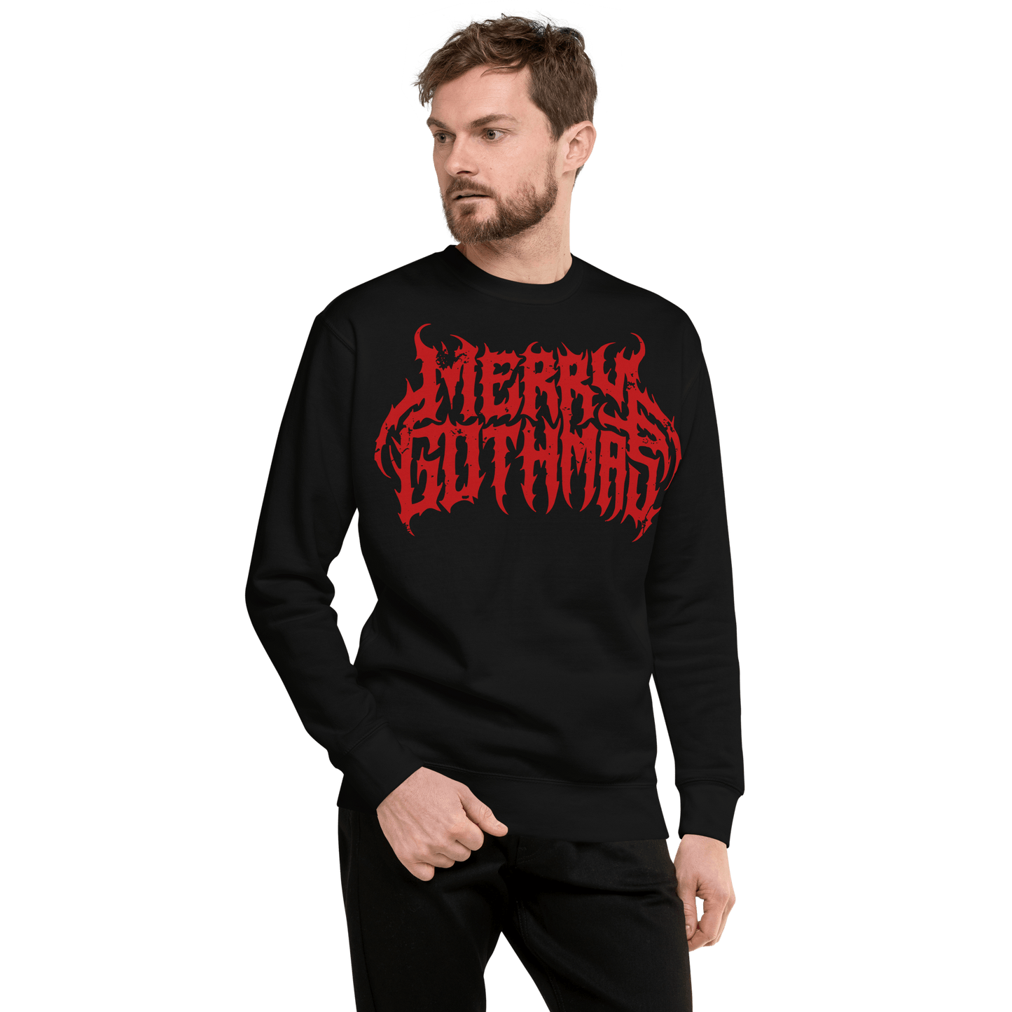 Merry Gothmas Metal Font Unisex Sweatshirt