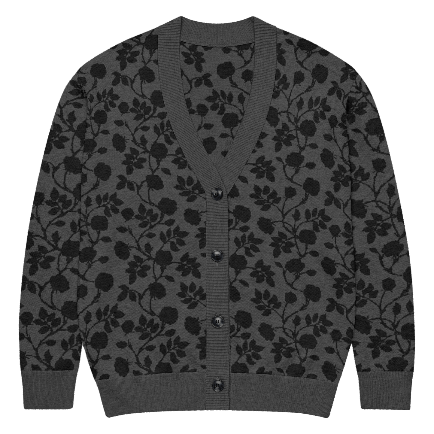 Midnight Bloom Knit Cardigan