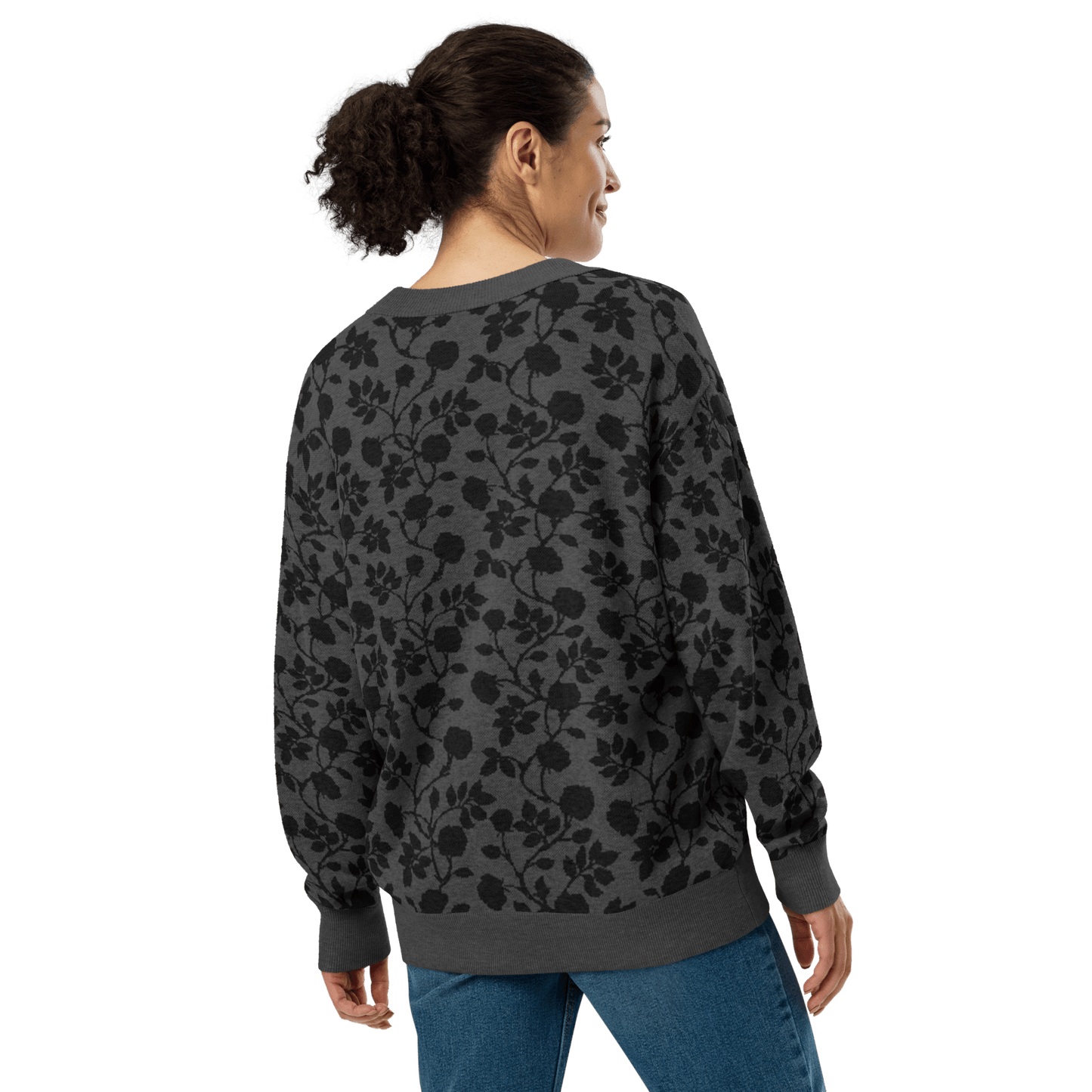 Midnight Bloom Knit Cardigan