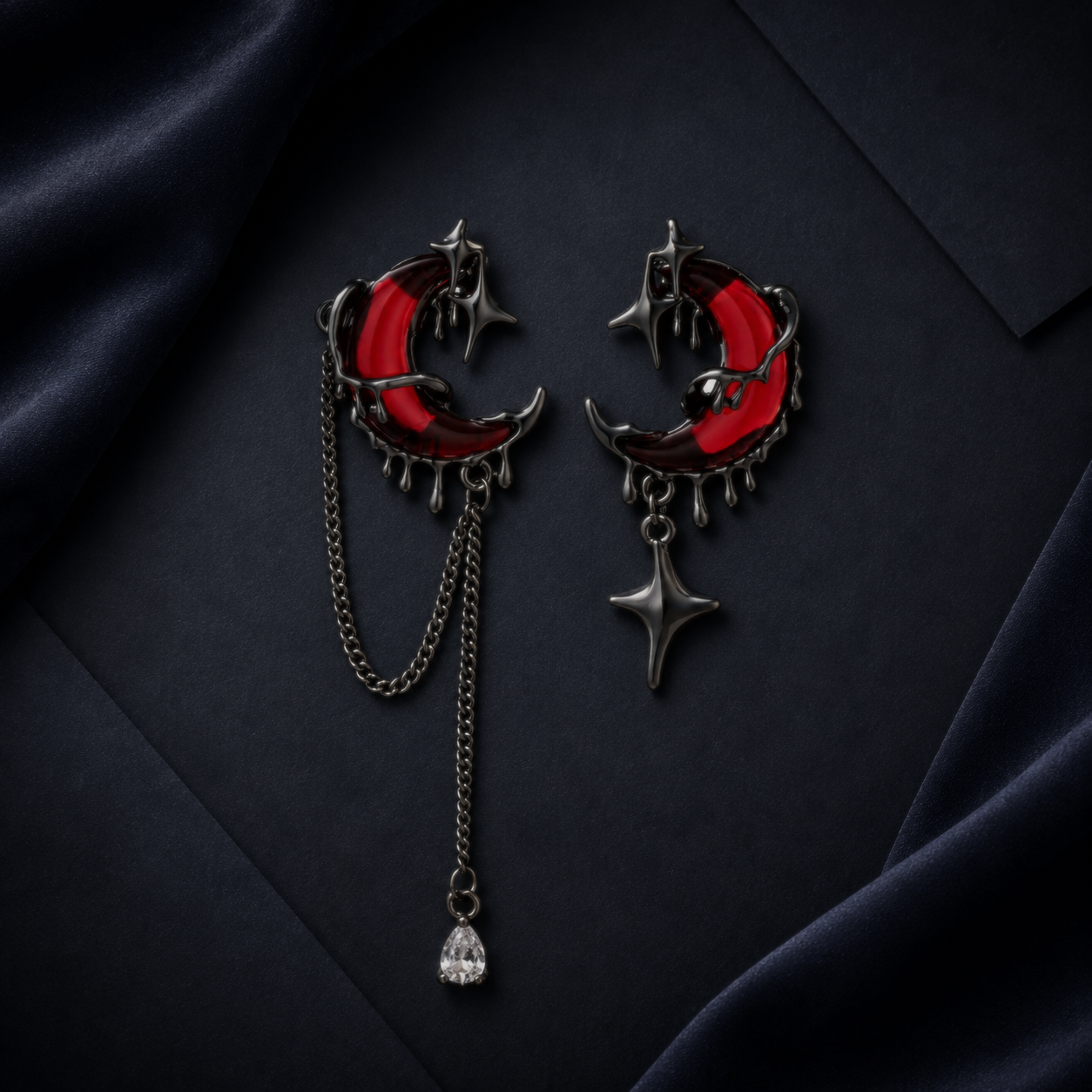 Cœur de Lune Necklace & Earring Set