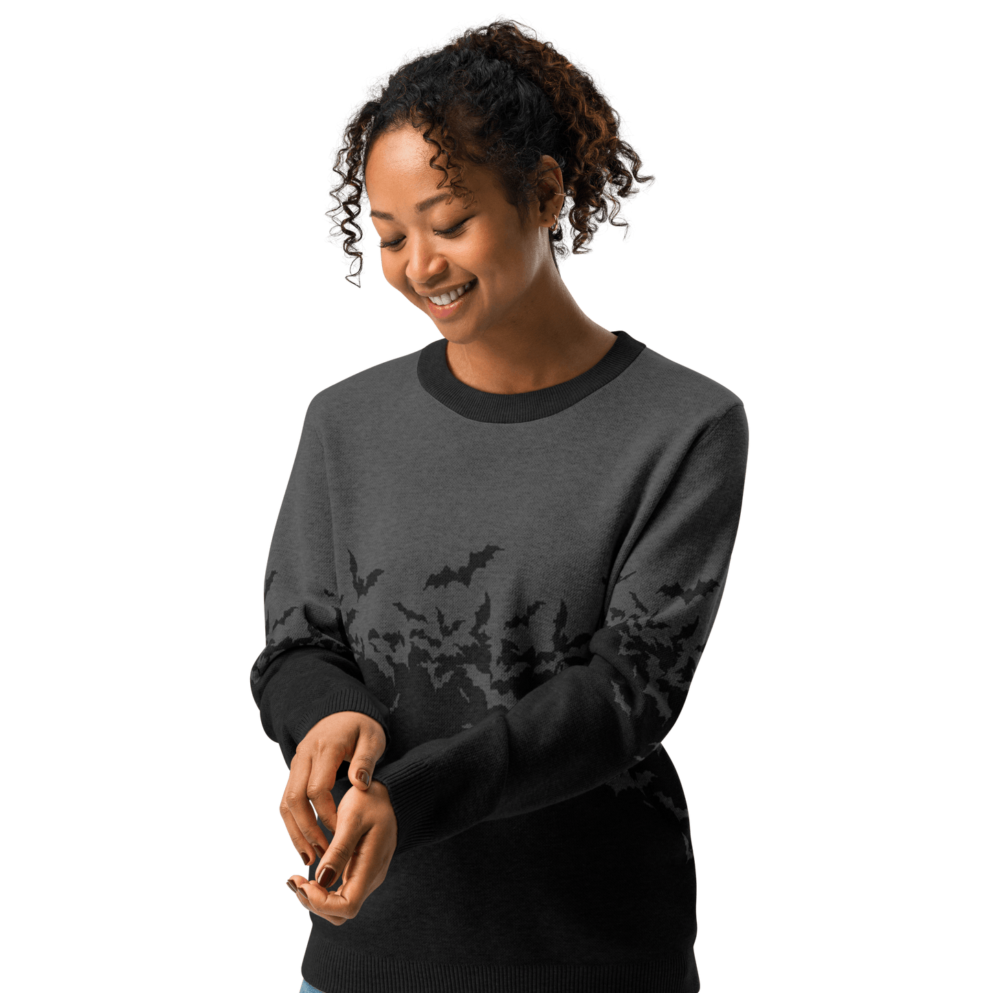 Night Swarm Knit Crewneck Sweater