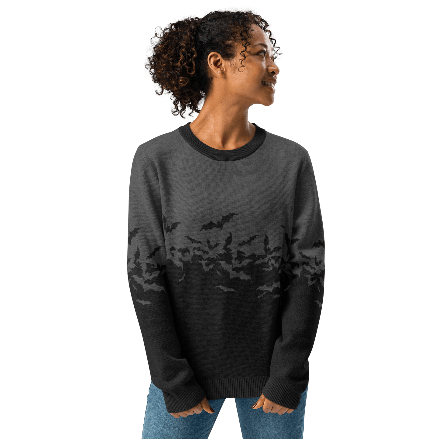 Night Swarm Knit Crewneck Sweater