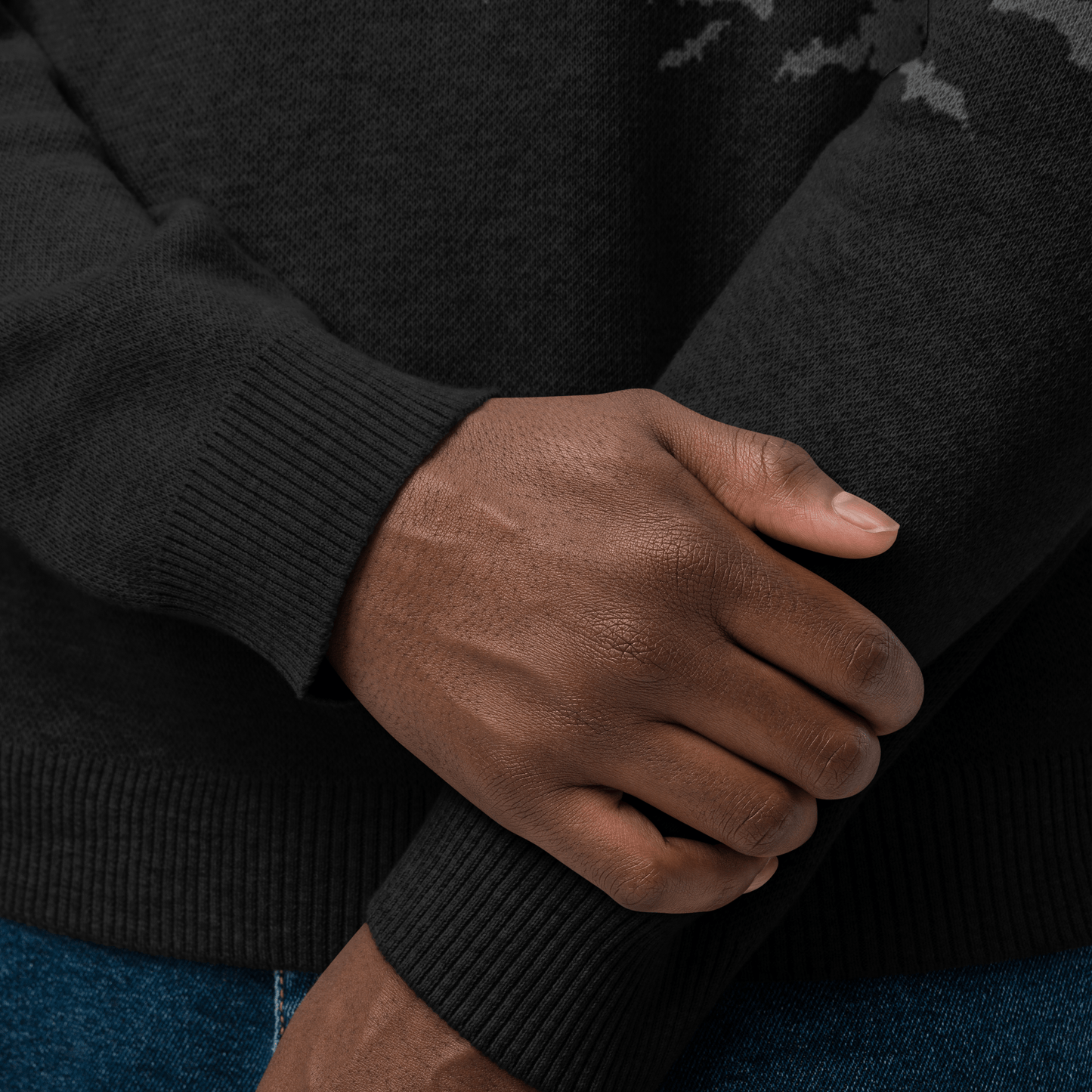 Night Swarm Knit Crewneck Sweater