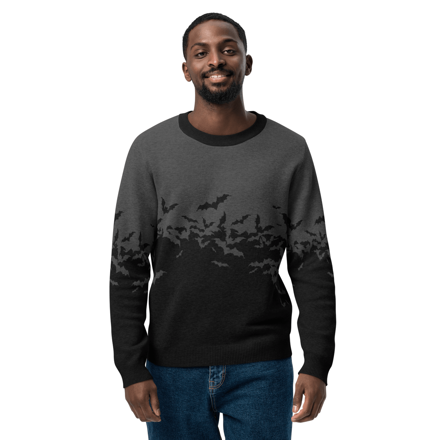 Night Swarm Knit Crewneck Sweater