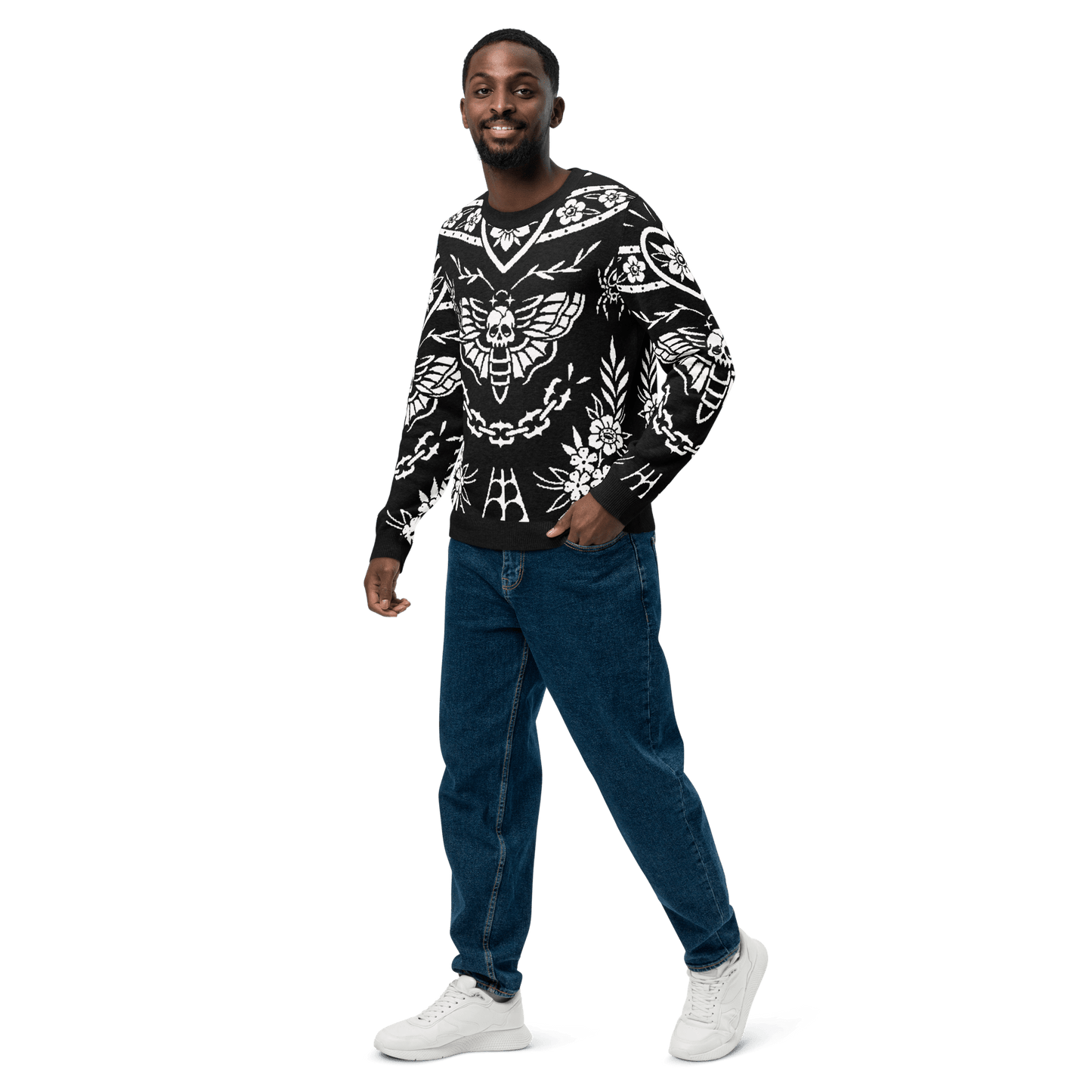 Old School Ink Knit Crewneck Sweater