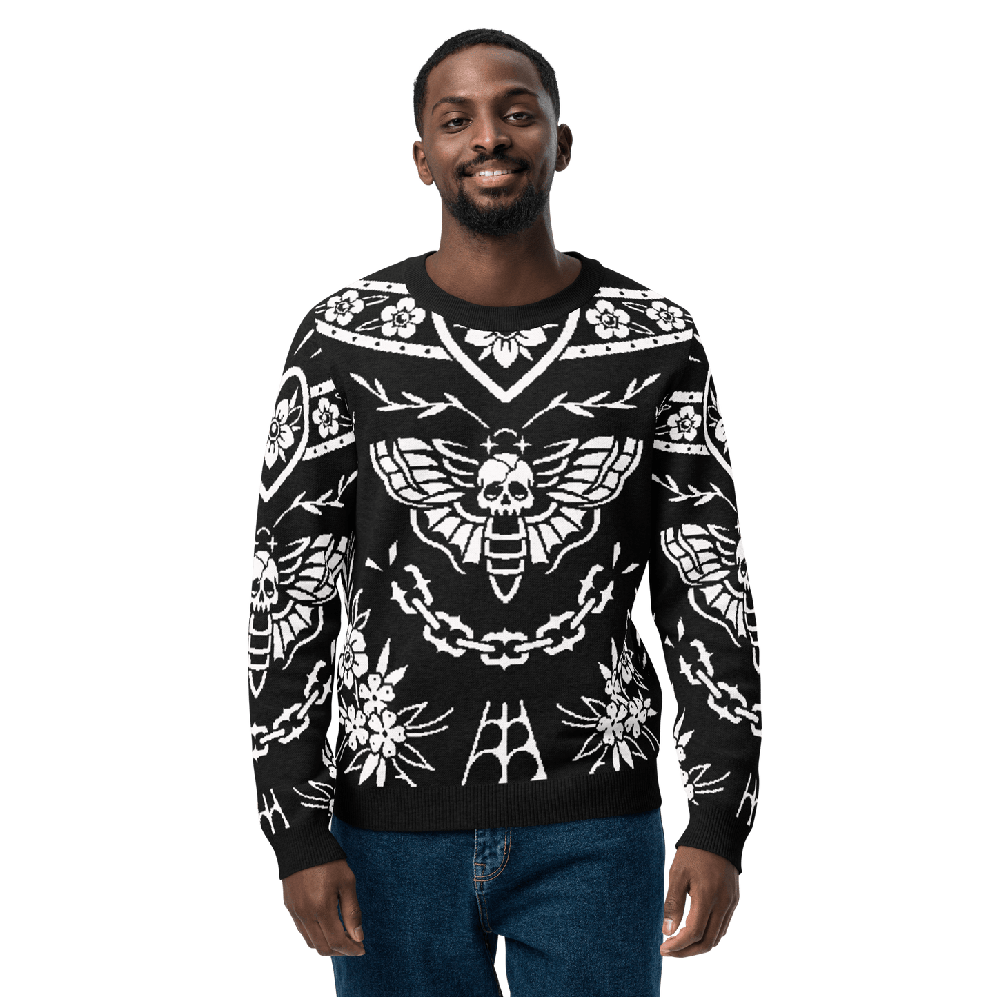 Old School Ink Knit Crewneck Sweater