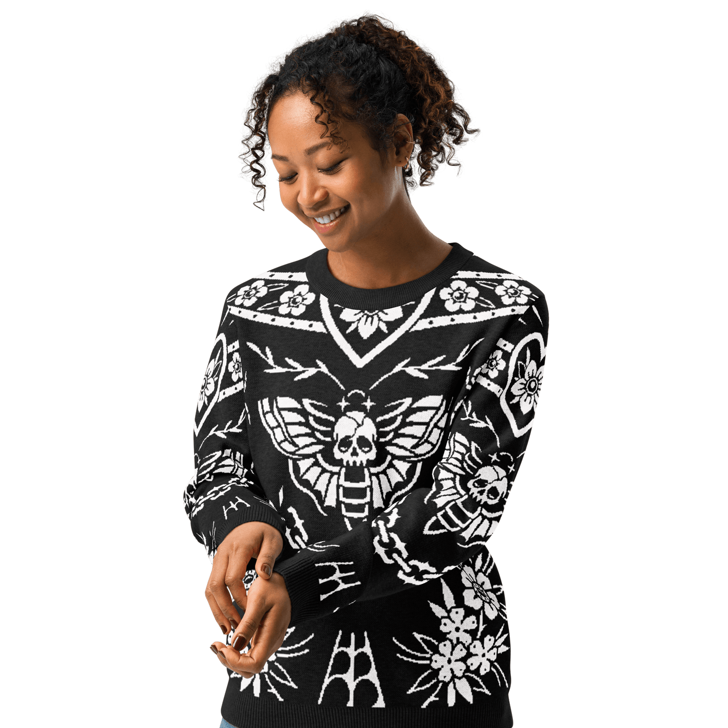 Old School Ink Knit Crewneck Sweater