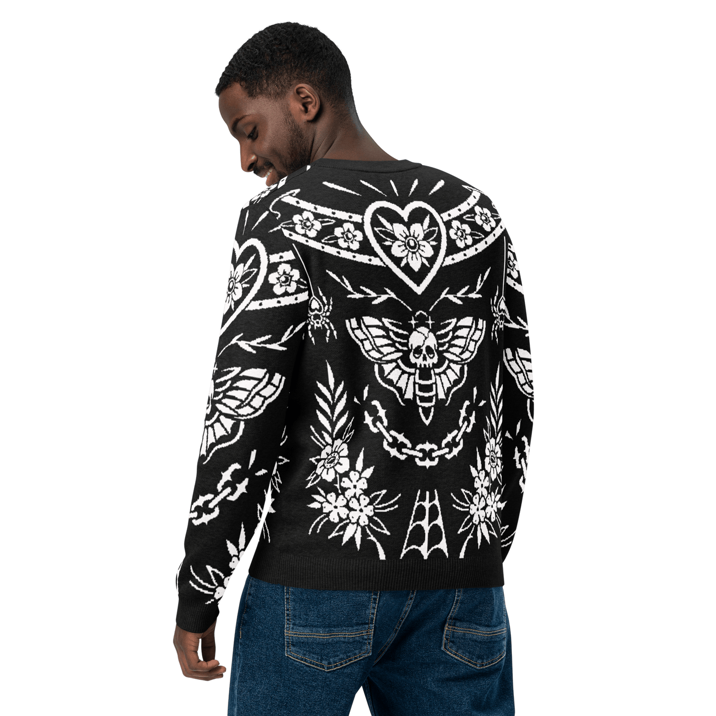 Old School Ink Knit Crewneck Sweater