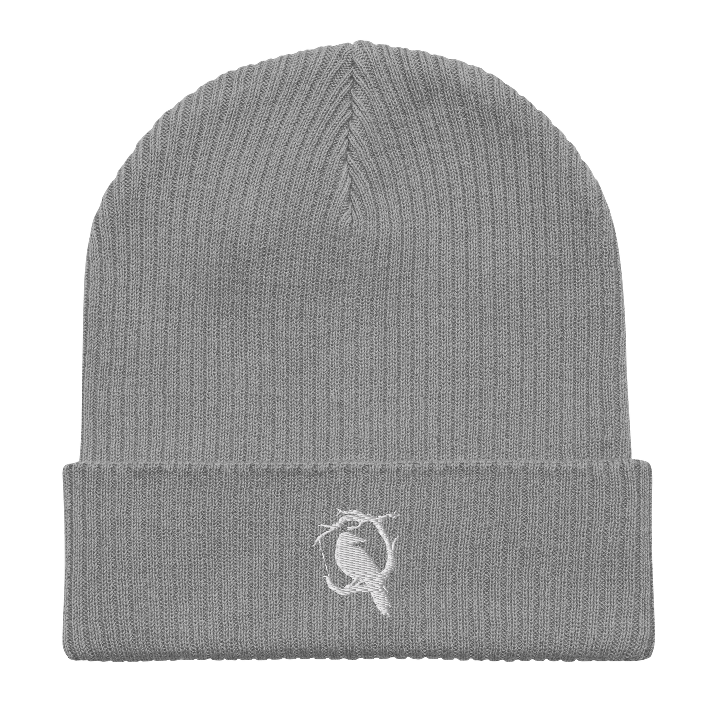 Q&C Logo Organic Ribbed Beanie