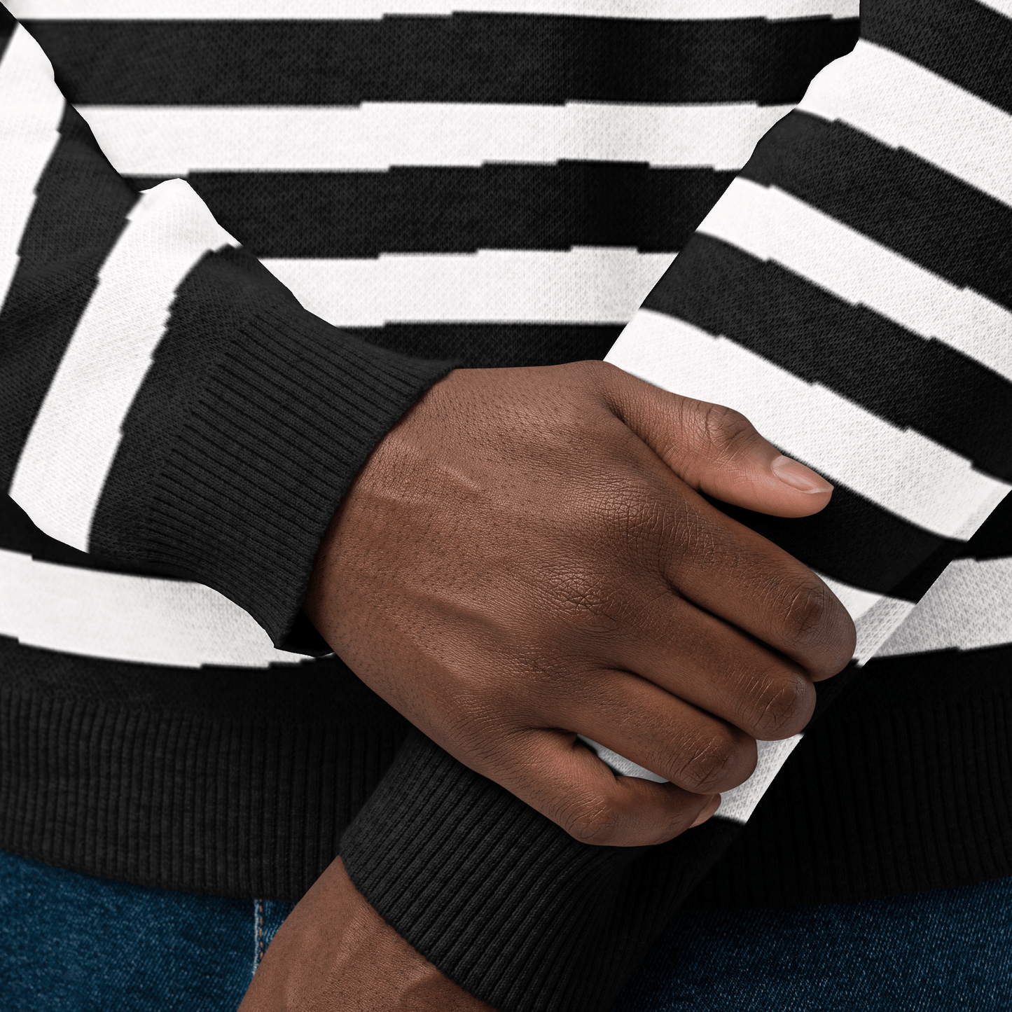 Pugsley Print Knit Crewneck Sweater