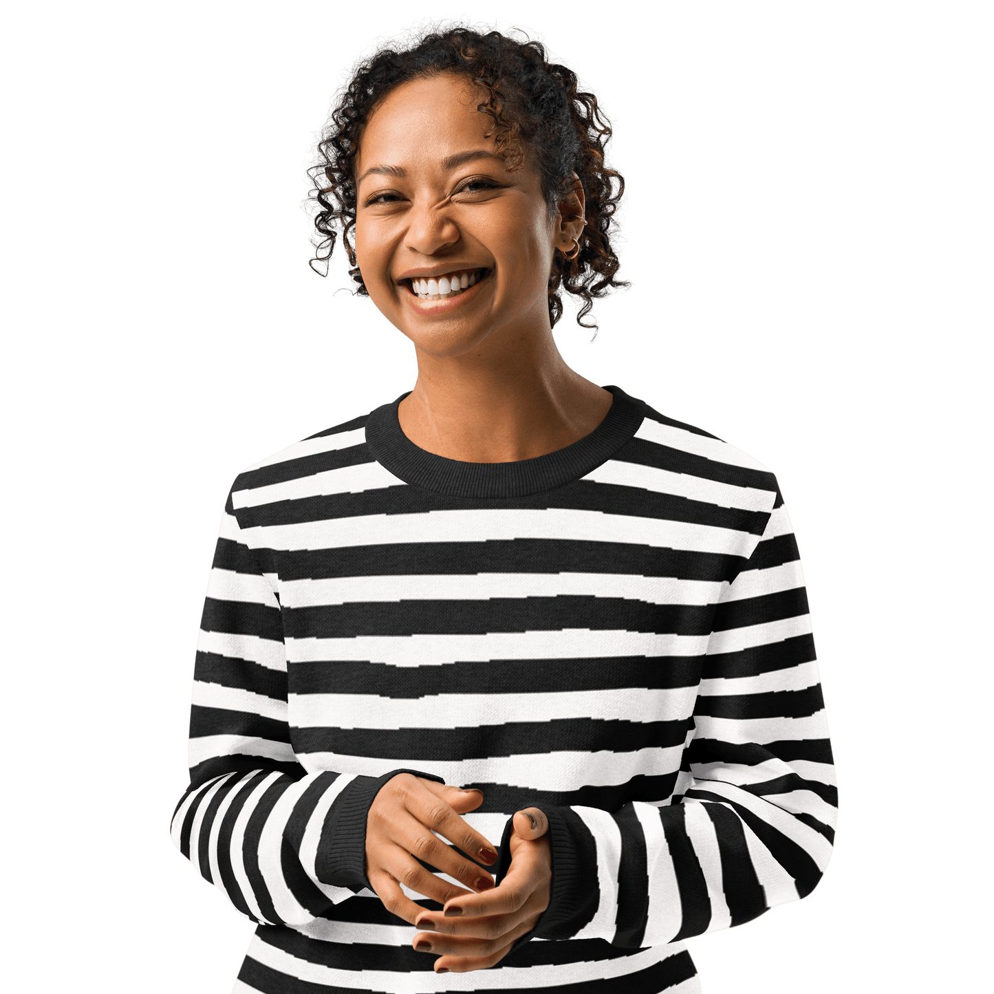 Pugsley Print Knit Crewneck Sweater