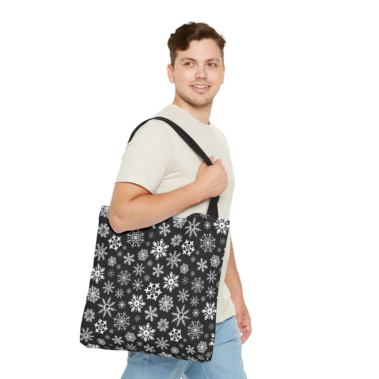Skulldrift Gothic Snowflake Reusable Gift Bag Tote