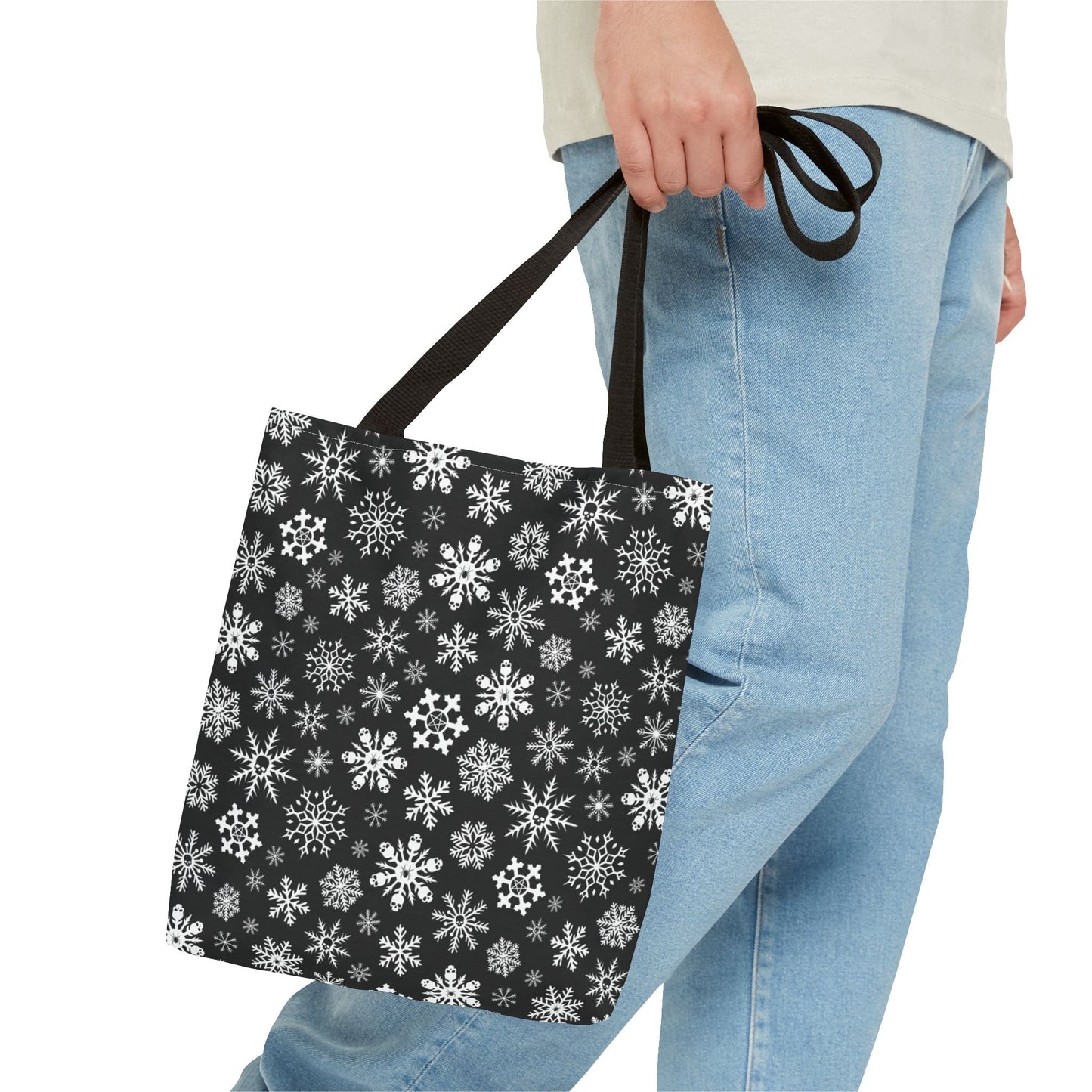 Skulldrift Gothic Snowflake Reusable Gift Bag Tote