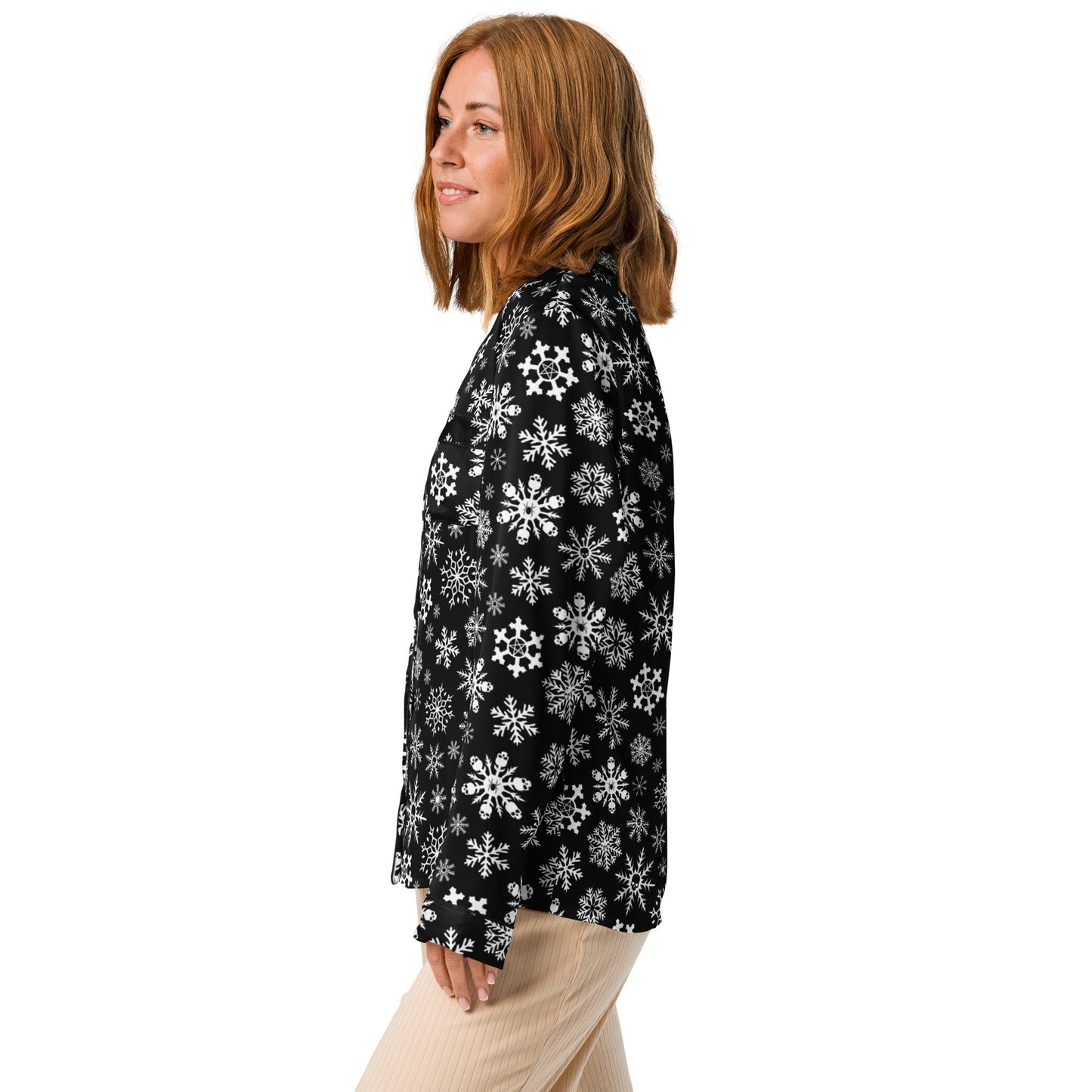 Skulldrift Snow Silky Pajama Top