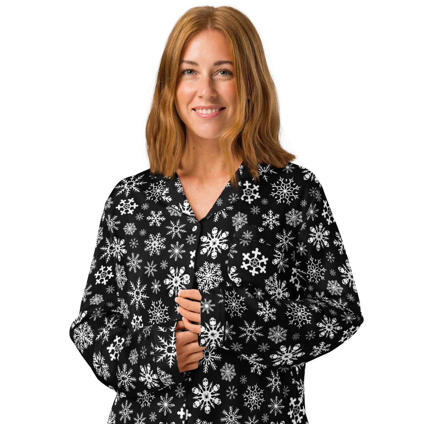 Skulldrift Snow Silky Pajama Top
