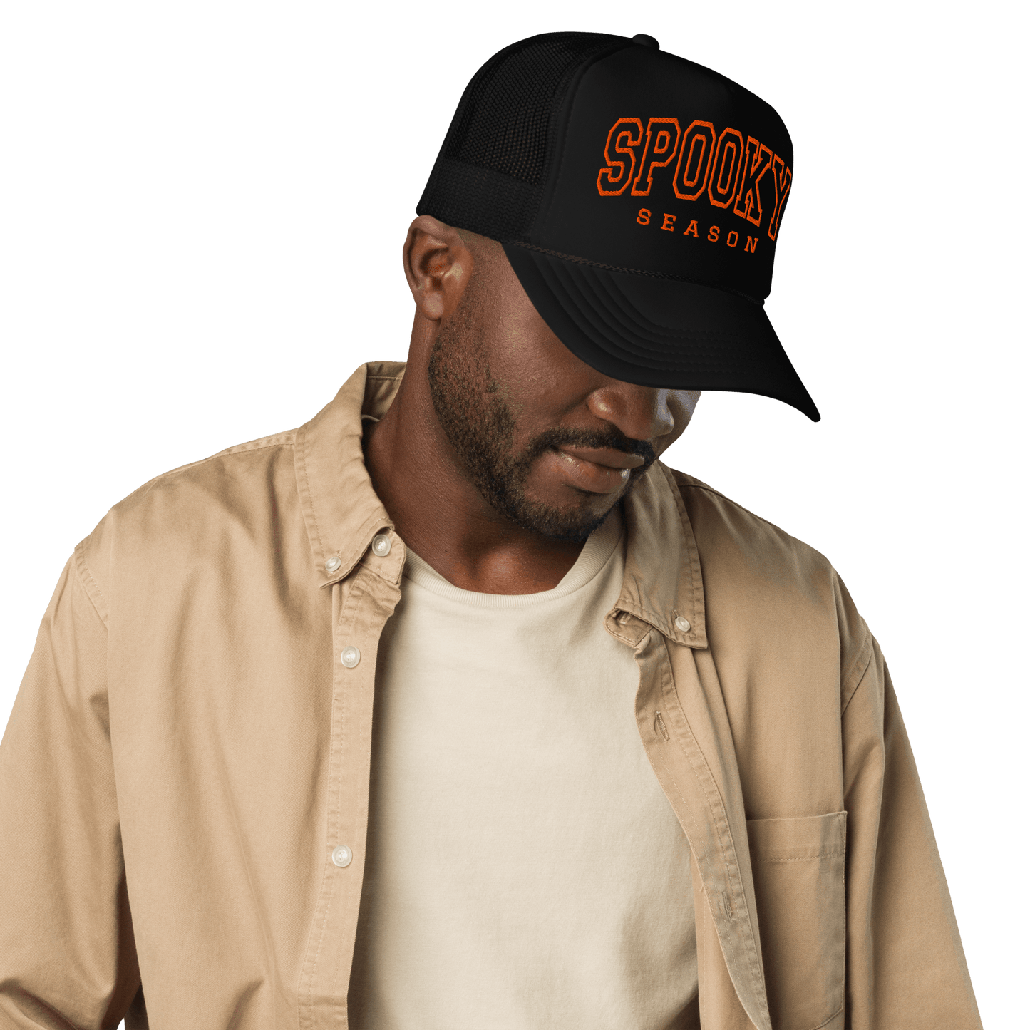 Spooky Season Embroidered Foam Trucker Hat