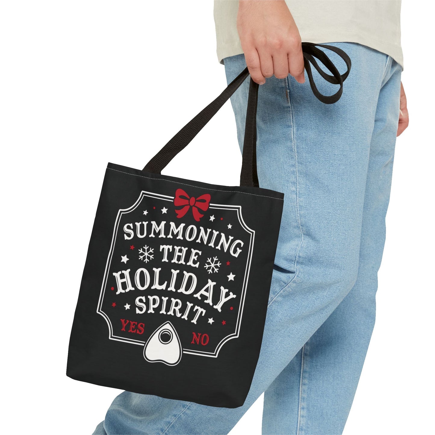 Summoning the Holiday Spirit Reusable Gift Bag Tote