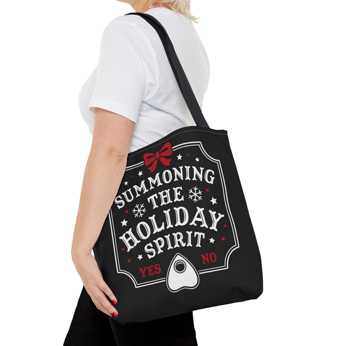 Summoning the Holiday Spirit Reusable Gift Bag Tote
