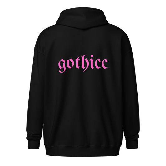 Gothicc Zip Fleece Hoodie